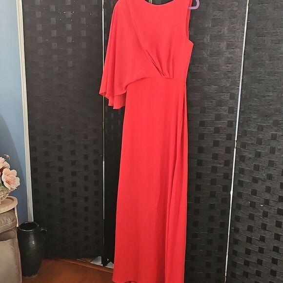 BCBGMaxAzria Eleanora Red Berry Maxi Gown Size 6 - Picture 5 of 13